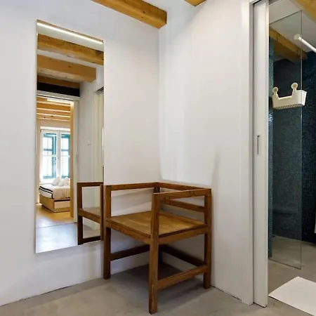 Villa Modern Design In Old Stone House With A Garden In The Center Of